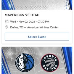 Mavs Ticket Available 