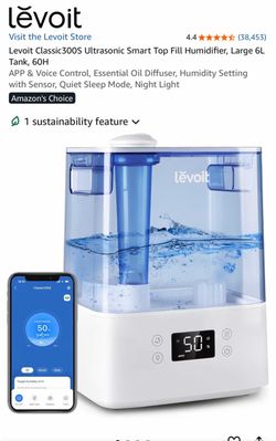 Levoit Classic 300S Smart Ultrasonic Humidifier. BRAND NEW!
