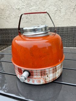 Kiltie Plaid Vintage Camping Thermos 