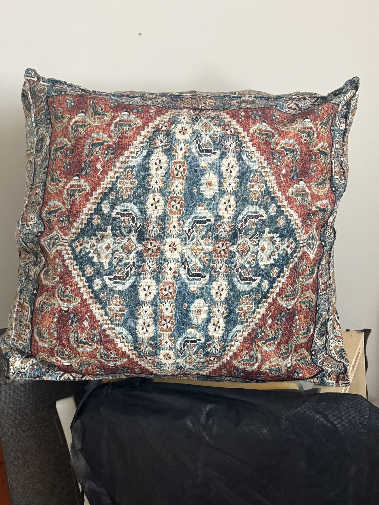 Oversized Boho Pouf Ottoman 36”x 36”x 17”