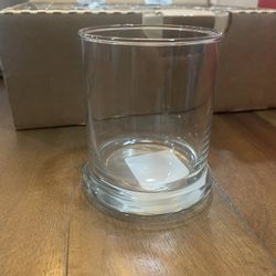 SHORT GLASS VASES