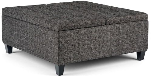 36 inch Wide Storage Ottoman Coffee Table