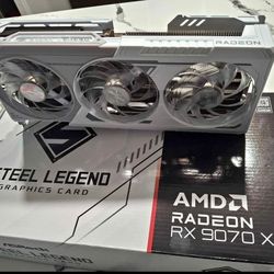 AMD Radeon Steel Legend RX 9070 XT 16gb OC GPU Graohic Card