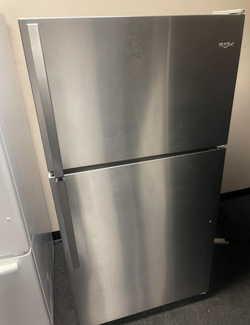Whirlpool Top Mount Fridge Stainless Steel