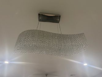 Crystal Wave Pendant Chandelier