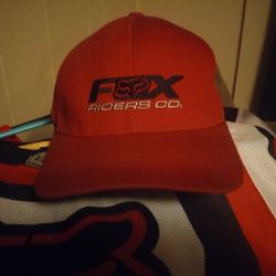 Like New Fox Racing Snap-Back Hat, 2 Fox Racing Riding Jerseys(1long&1short sleeves) & Large Youth Chest Guard