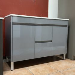 NEW ~ Modern PVC Bathroom Vanity - 48 inches