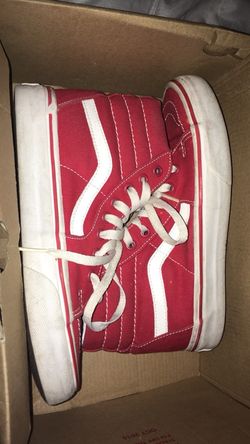 Red Hight top vans