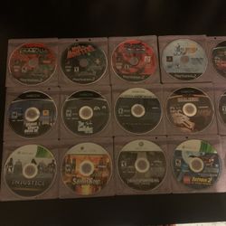 PS2, XBOX, & 360 Game Disks Only