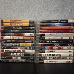 PS3 Video Game Bundle of 26 Games for $100