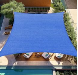 16'X20' Sun Shade Sail Blue Rectangle