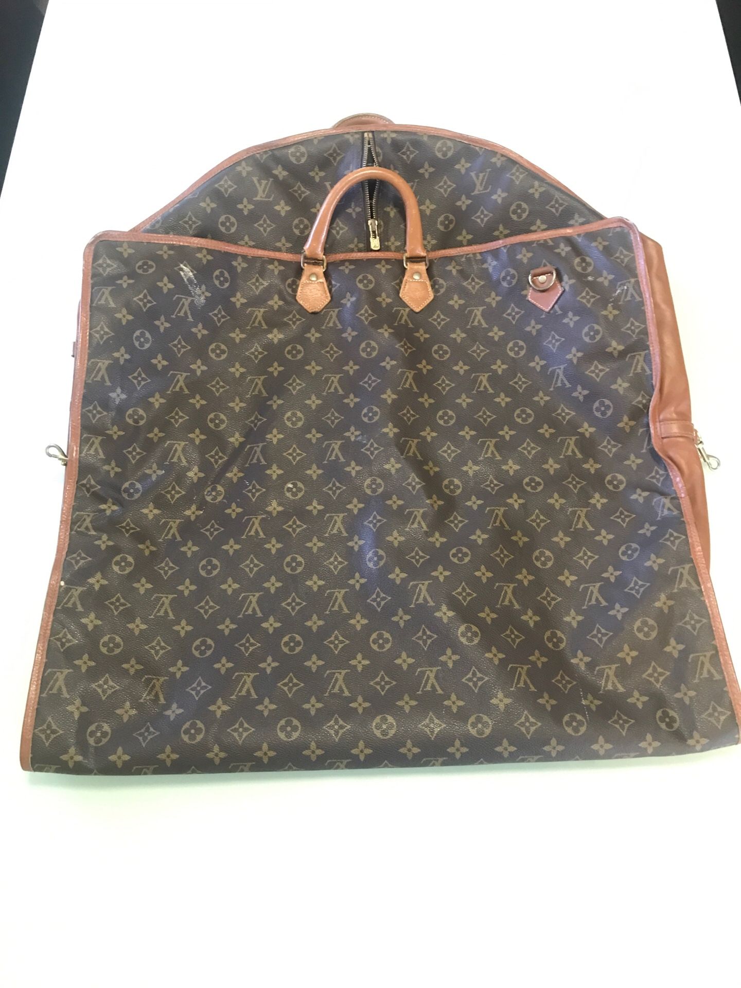 Vintage Louis Vuitton Monogram Leather garment travel bag