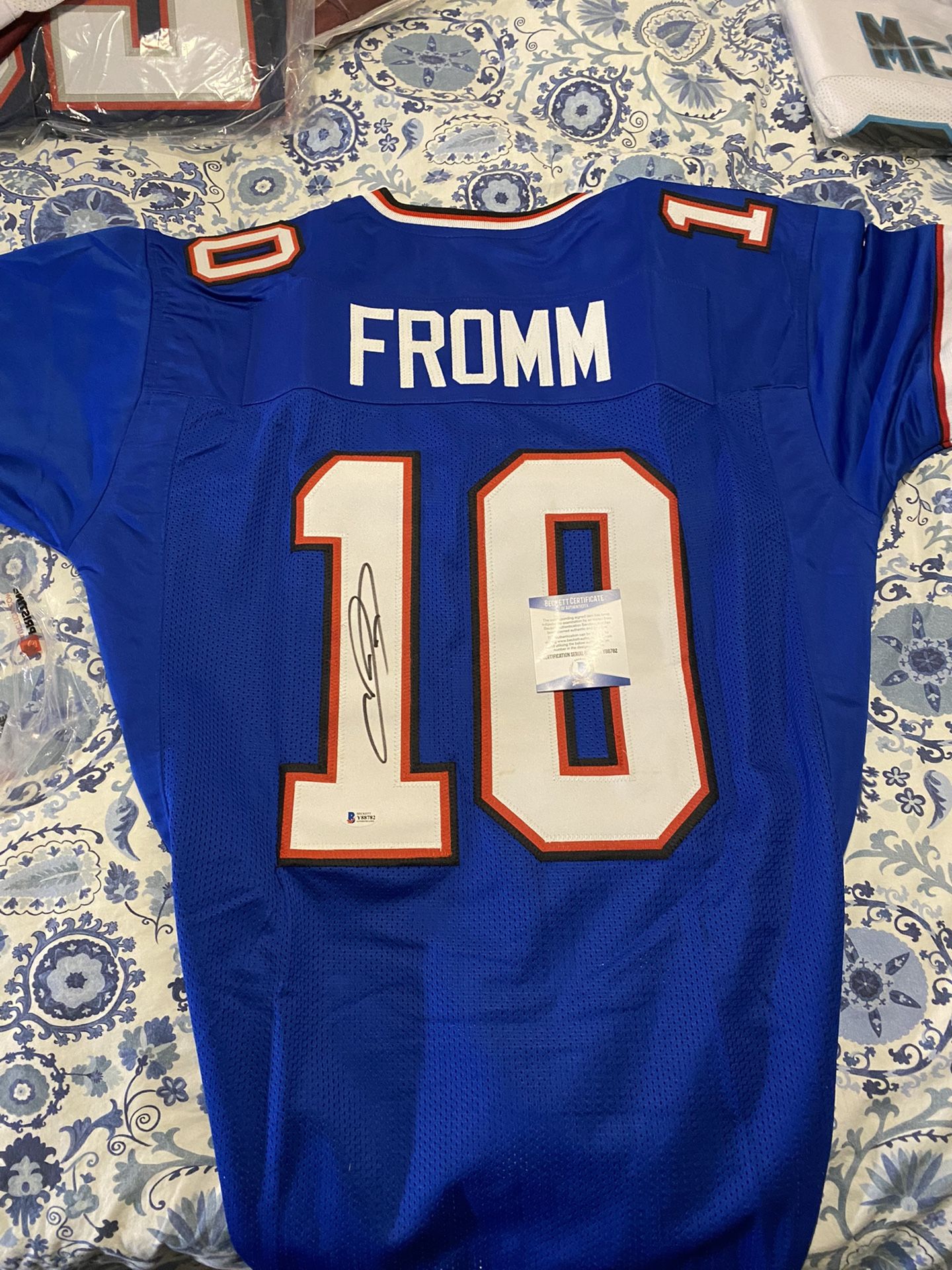 Jake Fromm Autographed Buffalo Bills jersey with Beckett COA