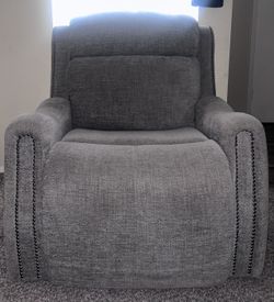 Gray recliner chair