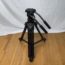 TV Production Tripod w/ Baseplate and Bag