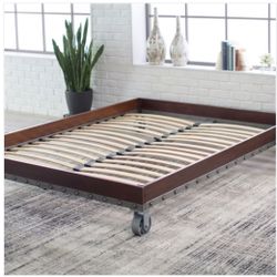 Full Size Heavy Duty Industrial Platform Bed Frame on Casters