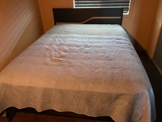 Queen bed with frame