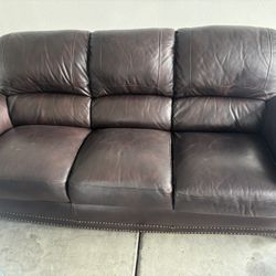 Used Leather Sofa (brown)