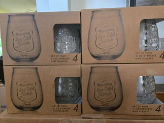 Retro Ware wine glass set