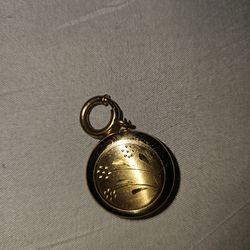 Vintage Gold Tone Pocket Watch Spring Ring