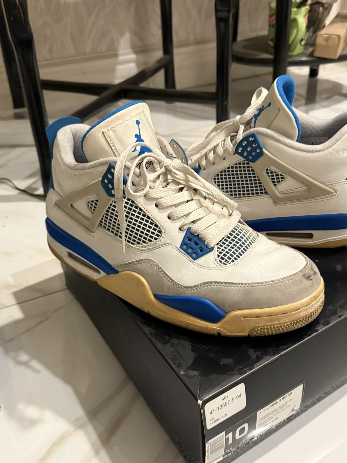 Jordan 4 retro Military blue