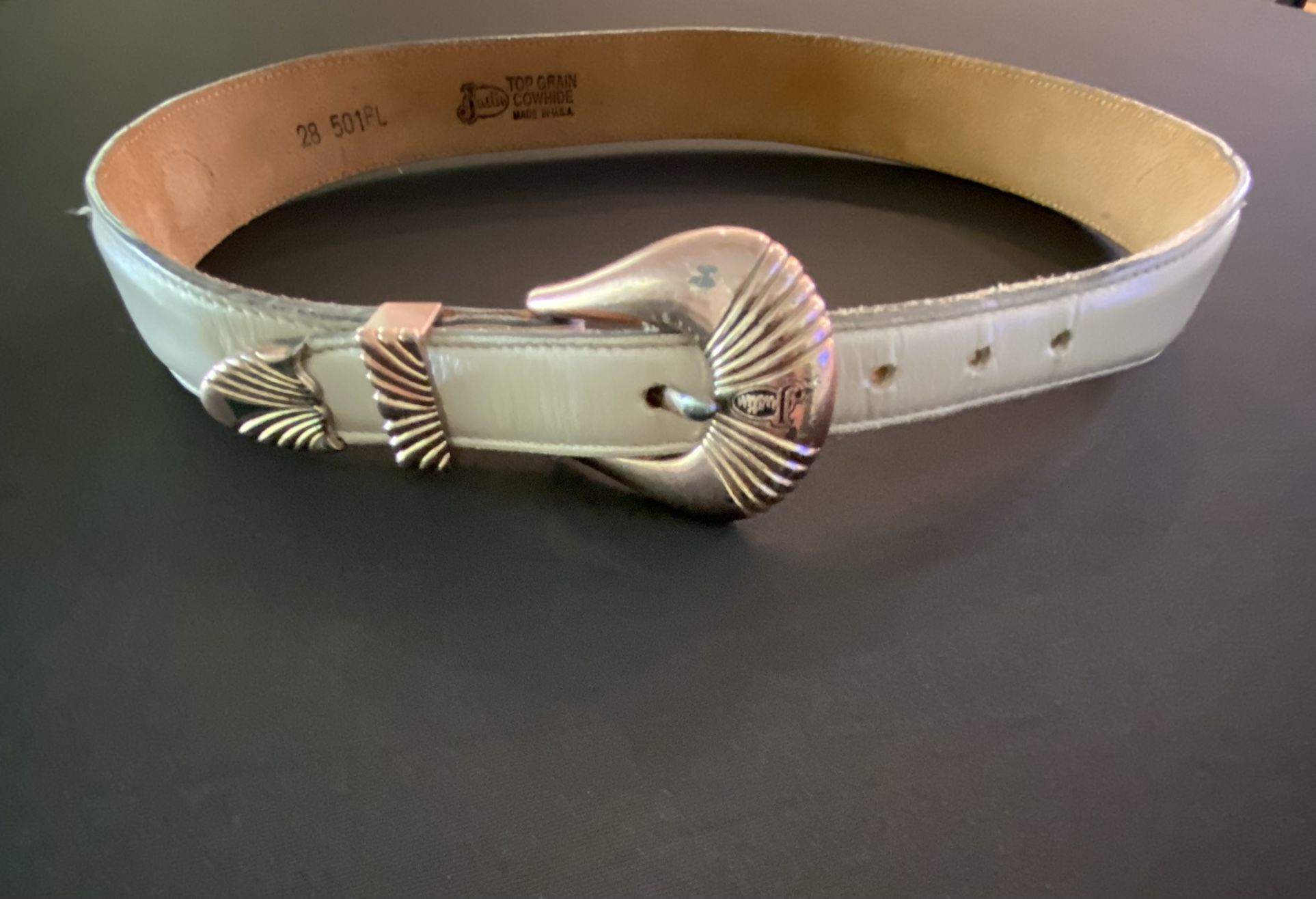 Justin Leather Belt - 28 In