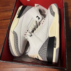 Jordan 3 White cement Reimagined 9.5 (Like New)