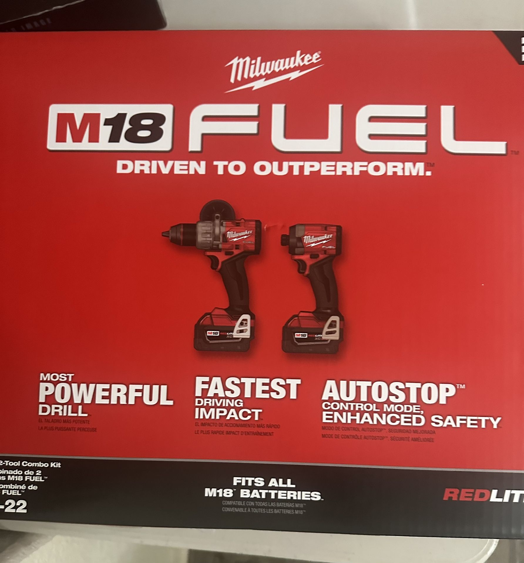 ⸻ 🔧 Milwaukee 3697‑22 M18 FUEL 2‑Tool Combo Kit • Best-selling 2‑tool kit (hammer drill + impact driver) with two 5Ah batteries and charger.