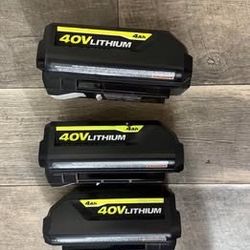 Ryobi 40v battery