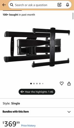 Used Sanus full motion tv mount.