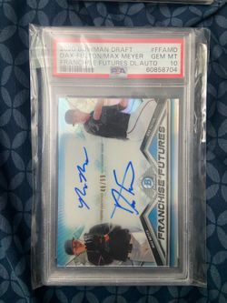 Dax Fulton max Meyer psa 10 dual autograph signed 48/99 marlins
