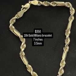 Gold Milano bracelet