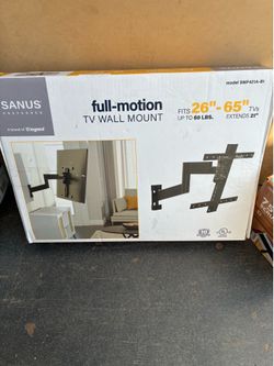 Brand New SANUS Preferred Full-Motion TV Wall Mount (26"–65")