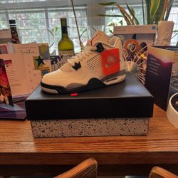 Air Jordan Retro 4 White Cement OG (GS)