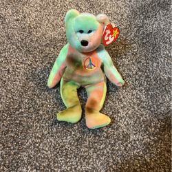 Beanie Baby Peace Bear