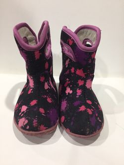 Girls Bogs boots waterproof size 7 toddler