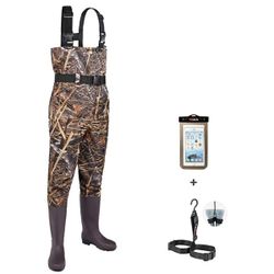 FISHINGSIR HISEA Fishing Waders For Men With Women's Chest Waders Waterproof For Hunting With Boot Hanger