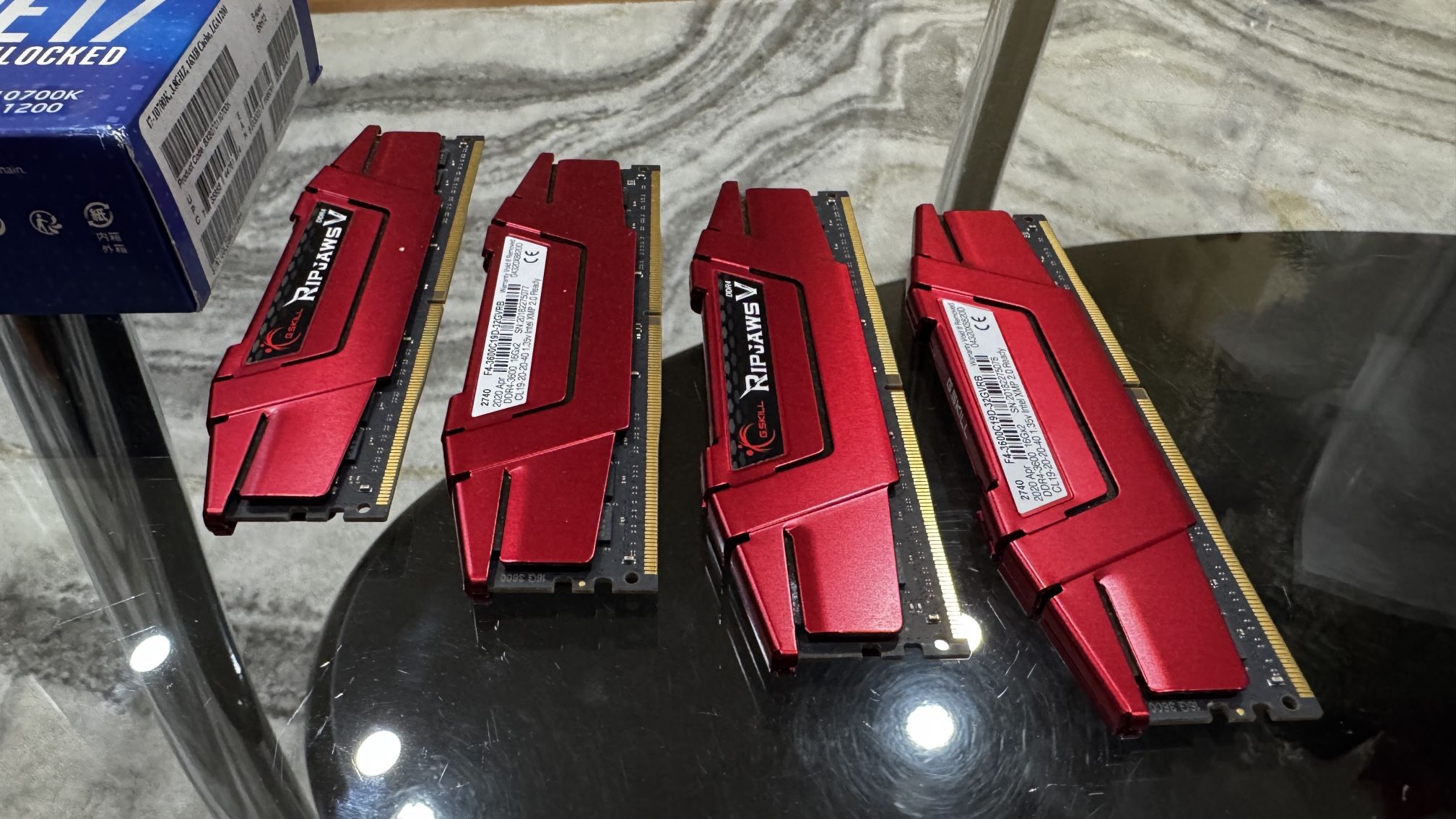 4x 16gb (64GB) Ripjaws v Ram DDR4-3600mhz