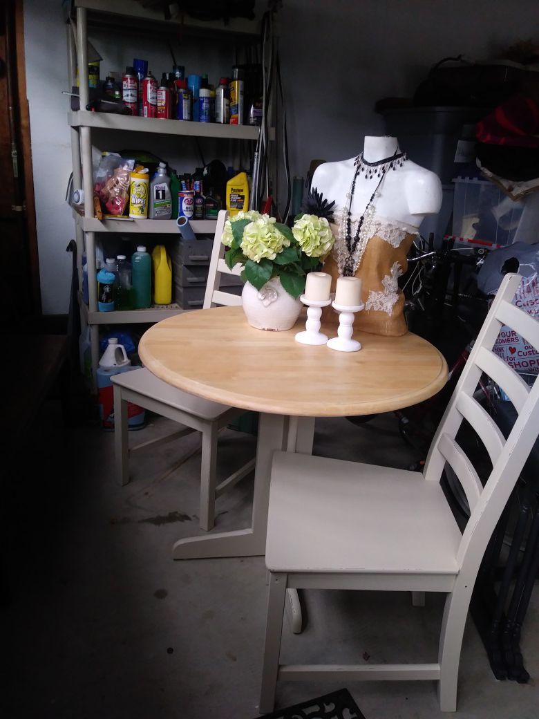 Table 2 chairs great for small kitchen or breakfast nook