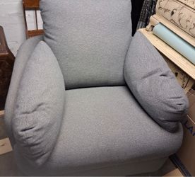 Power Swivel Recliner Chair in Light Gray