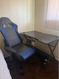 Desk and chair