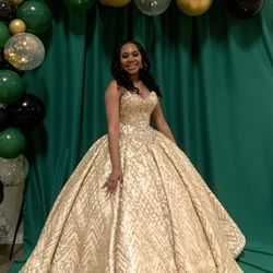  Gold Quience Dress!
