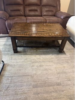 Wooden coffee table