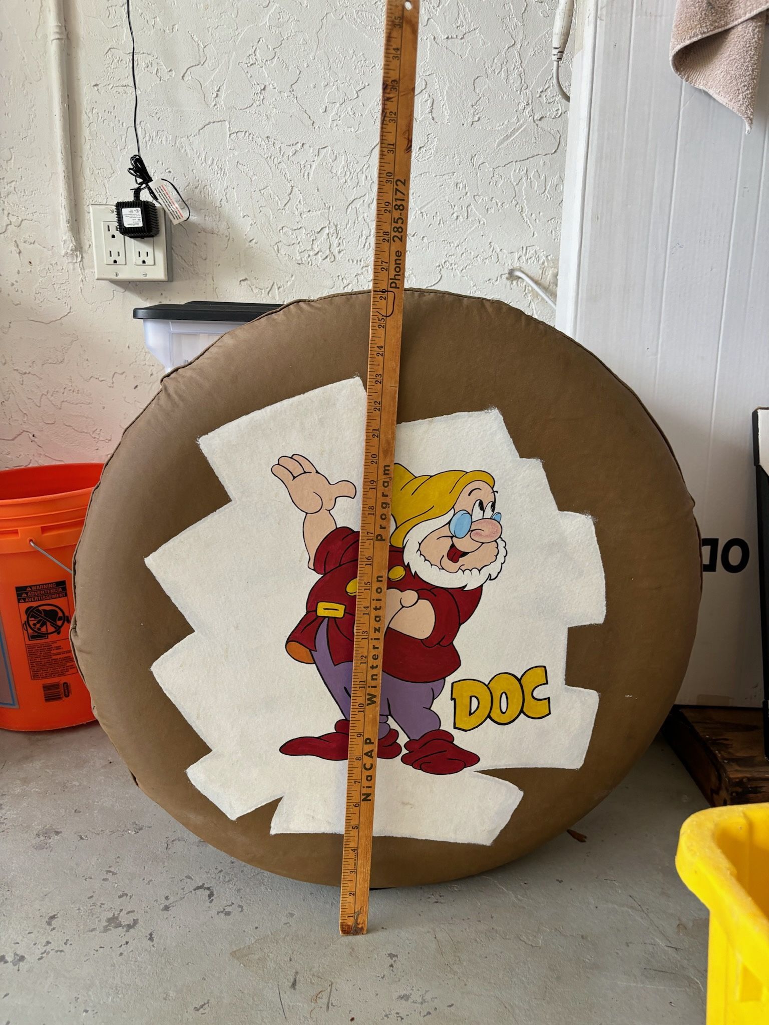 Jeep wheel Cover Snow White Dwarf Doc