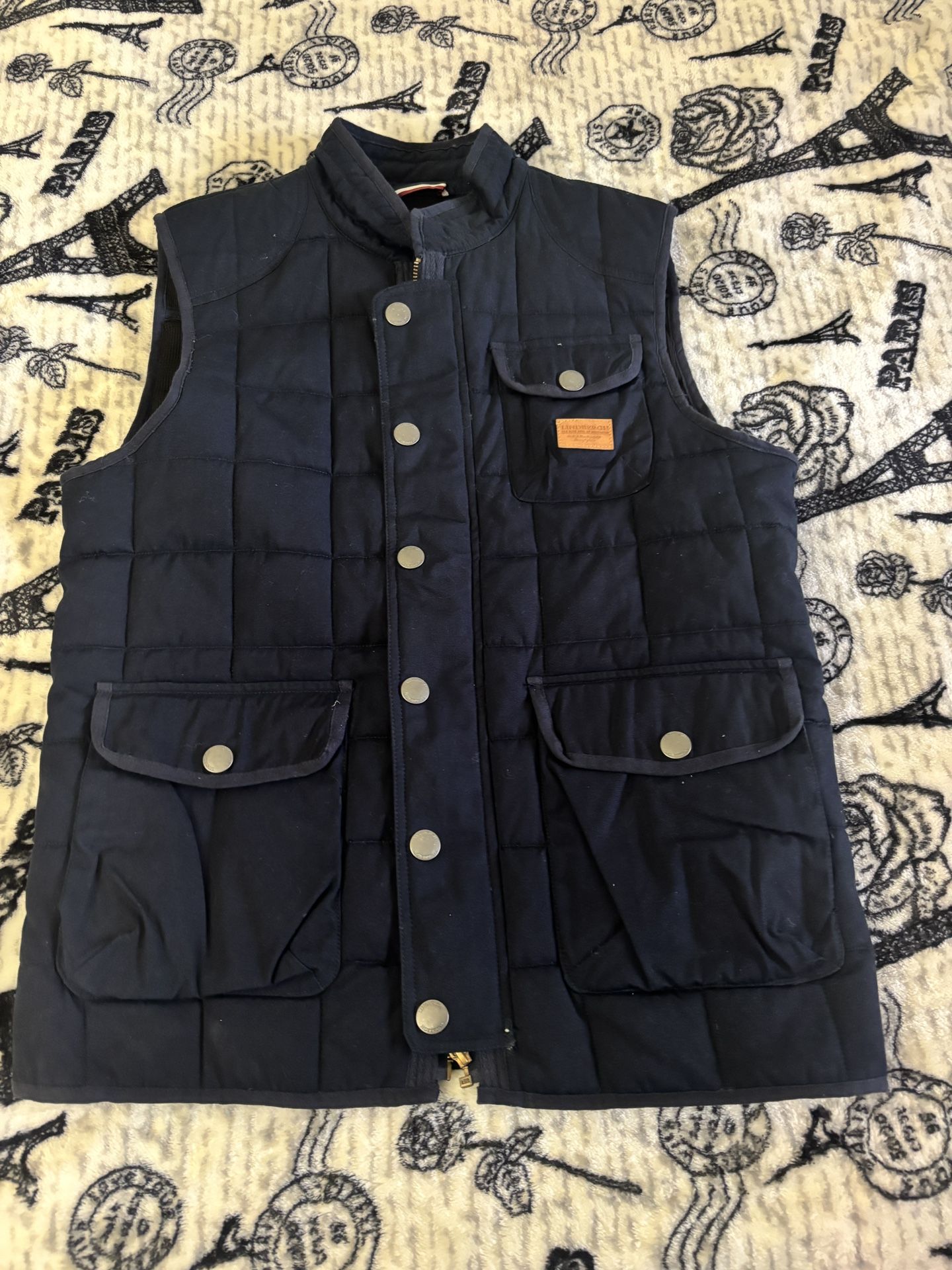 Lindbergh Quilted Blue Jacket Size M