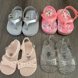 6-12 Months Baby Girls Sandals  4 For $5