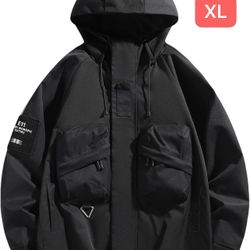 Men's And Women's Outdoor Sports Waterproof Hooded Raincoat Windproof Jacket