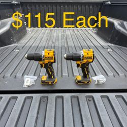 DEWALT ATOMIC 20-Volt MAX Brushless Cordless 1/2 in. Hammer Drill (Tool-Only) **2 Available, $115 Each**
