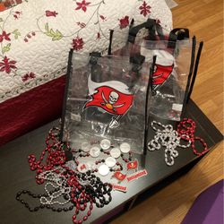 TB Buccaneers Clear Bags/Beads