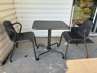 Outdoor Metal Table & Chair Set